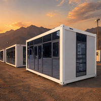 Maison conteneur préfabriquée modulaire en acier, démontable, de luxe, 20ft 40ft, pour hôtels, bureaux, bâtiments résidentiels