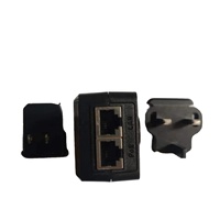 Injecteur PoE avec prise interchangeable EU, UK, US, AU, chargeur 48V, adaptateur PoE 24W avec prise d'alimentation universelle