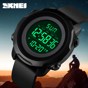 Skmei Digital <b>Watch</b> Men Waterproof Sports <b>Watch</b> Silicone Strap 3Bar Water Resistance Large Dial Multifunction <b>Electronic</b> <b>Watch</b> - Product Image 2