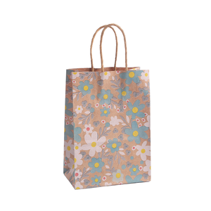 Bolsa de Papel Kraft Estampada Estilo Europeo para Regalo de San Valentín, Embalaje Reciclable de Lujo para Compras, Velas y Manualidades - Product Image 1