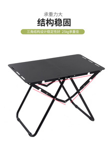 <span class=keywords><strong>Mesa</strong></span> <span class=keywords><strong>Plegable</strong></span> Portátil de Aleación de Aluminio para Exteriores, para Campamento, <span class=keywords><strong>Picnic</strong></span>, Hervir Agua, Preparar Té, Barbacoa - Product Image 2