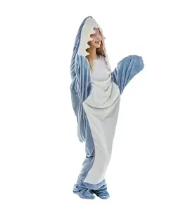 Vente chaude Creative Requin Géant Sans Peluche Jouet Gros Peau De Requin Pyjama Animal Une Pièce