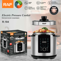 Cuisinière à pression électrique RAFE, Olla a Presion Eléctrica 6L1000W, marmite multifonction pour riz, soupe, viande, pour la cuisine familiale