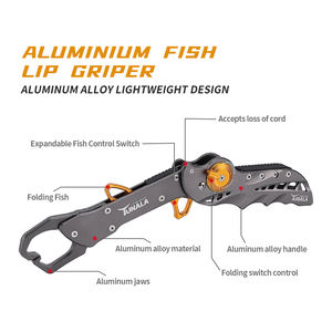 KLIFISHING Aluminium Alloy Opvouwbare Vistang en Lip Grip Set voor Zoutwater- en Kunstlokvissen Buitengebruik - Product Image 3