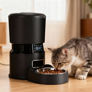Alimentatore per animali domestici abilitato Wi-Fi intelligente 4L con orari dei pasti personalizzati e funzione di registrazione vocale per animali domestici per cani e gatti - Product Image 1