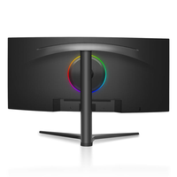 Moniteur de jeu incurvé de 34 pouces, 165 Hz, écran LED ultra large, écran 4K Full HD pour ordinateur de bureau