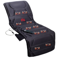 Matelas de massage électrique vibrant avec 16 points de chauffage, coussin de massage Shiatsu pour le cou, le dos et la taille, pour la restauration du bien-être à domicile