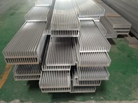 Radiateur électronique à dents haute densité en alliage d'aluminium Type de peigne mécanique dissipateur de chaleur traitement personnalisé coupe et soudage