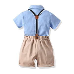 Vêtements pour nouveau-nés, combinaisons formelles, ensembles de t-shirts et pantalons en coton pour tout-petits, vente en gros - Product Image 2