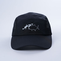 Casquette de camping-car personnalisée à 5 panneaux Casquette à bord incurvé en nylon respirant Casquettes de camionneur de camp non structurées Casquettes de baseball pour hommes