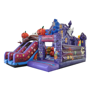 Château gonflable d'arène sportive-Combo de football et de <span class=keywords><strong>basket</strong></span>-ball pour les compétitions scolaires, PVC résistant - Product Image 3