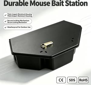 Fabricante de China, suministro directo, estación de cebo para ratas Bloqueable, Control de roedores, caja de cebo para ratas, atrapa ratones, trampas para ratones - Product Image 6