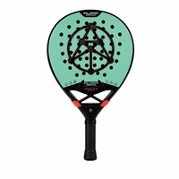 Raquette de padel Nodex OEM Factory Premium en fibre de carbone 18K, forme ronde, texture 3D, équilibrée pour tous les terrains, OEM
