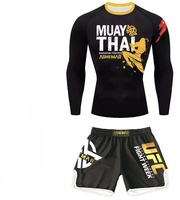 T-shirt et short d'entraînement unisexe Venom UFC High Spring à séchage rapide et respirant, avec logo avant, pour boxe, Muay Thai et arts martiaux