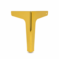 Pieds de meubles en métal de bonne qualité pour lits, canapés, armoires, tables - Quincaillerie en fer durable, design moderne Trident, personnalisable, utilisation multi-espaces