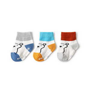 3 pares/lote Calcetines de Algodón <span class=keywords><strong>Antideslizantes</strong></span> para Bebés Recién Nacidos, Calcetines de Primavera y Otoño para Niños y Niñas - Product Image 6