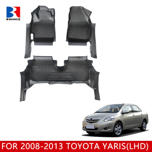 wholesale Factory Custom5D TPE <b>Rubber</b> Eco-friendly Waterproof Anti Slip5D Car <b>Floor</b> Mats 4 Pieces for Toyota Yaris (LHD2008-2013 - Product Image 3