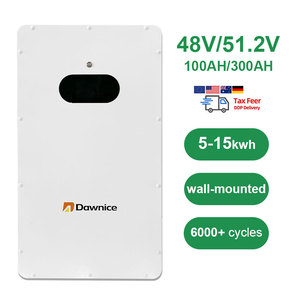 Dawnice 5kwh 10kwh 20kwh Power Wall Lifepo4 Batería 48V 100ah 200ah 300ah con BMS para Home Ess - Product Image 1