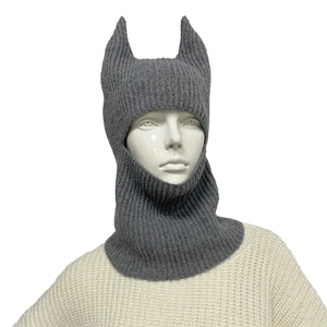 Bonnet tricoté créatif avec cornes amusantes, masque de ski intégral chaud, cagoule coupe-vent pour hommes et femmes - pour le sport - Product Image 4