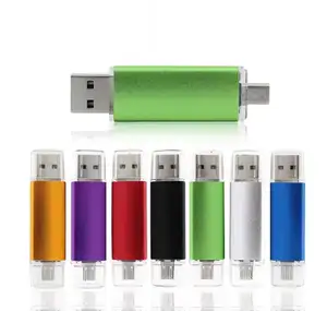 8GB 16GB 32GB 64GB CLE USB 3,0 Memory stics 3 en 1 OTG 100% unidades flash USB estables de capacidad real