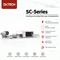 Machine de découpe laser automatique à alimentation par bobine DXTECH, déroulage et nivellement de l'acier au carbone, 2000W 1500W avec poutre en aluminium aéronautique