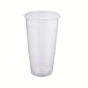 Gobelets en plastique rectangulaires transparents avec motif estampé or 30oz 40oz 42oz à paroi simple pour emballage de boissons en voiture - Product Image 1