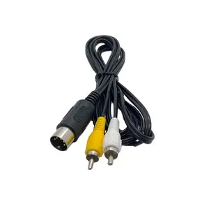 Câble AV pour <span class=keywords><strong>Sega</strong></span> Megadrive 1 MD1 et <span class=keywords><strong>Master</strong></span> System câble RCA pour Mega Drive pour Genesis câble de plomb vidéo AV 1.8m - Product Image 1