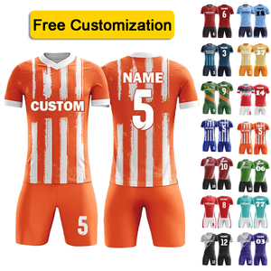 Uniforme de Fútbol Personalizado con Logotipo, Patrón y Números para Entrenamiento de Equipos, para Hombre, de Alta Calidad, Ligero y Transpirable - Product Image 1