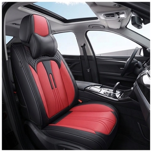 Housses de siège auto de luxe en cuir Prime Voyage, ensemble complet toutes saisons, style professionnel, suite intérieure haut de gamme, ajustement universel - Product Image 1
