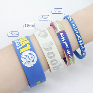 Pulsera Personalizada de <span class=keywords><strong>Egipto</strong></span>, Ecológica, de Silicona sin BPA, con Diseño de Arcoíris y Logotipo Personalizado - Product Image 1