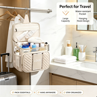 Sac de Douche Portable Suspendu en Gros, Sac de Voyage Pliable Transparent pour Articles de Toilette, Grande Trousse de Toilette pour Femme, Sac de Douche Personnalisable avec Logo