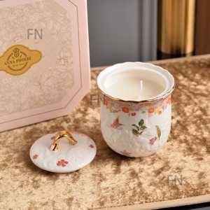 Luxury Modern Gift <b>Set</b> Ceramic Aroma Ceranic Jar Soy Wax Aromatherapy Scented <b>Candles</b> for Thanksgiving and Christmas Gifts - Product Image 2