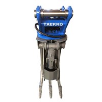 Vente flash TAEKKO 360 °   Grappin hydraulique rotatif pour excavatrice, manipulation de bois, de pierres et d'acier, 24-30T