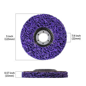 Disques abrasifs diamantés violets TPmax OBM OEM de 5 pouces et 7/8 pouces, abrasifs grossiers, lot de 10 pour meuleuse d'angle, pour métal, pierre, béton - Product Image 2