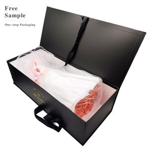 Paquete de entrega de regalo magnético de cartón vacío rectangular personalizado floristería planta eterna cajas de flores rosas embalaje para ramos - Product Image 1