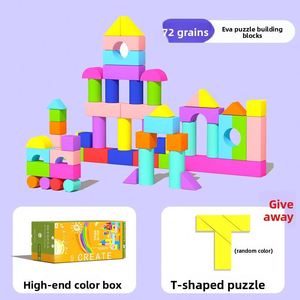 Venta Directa al por Mayor de Juguetes de Espuma EVA de 72 Piezas, Juguetes de Ensamblaje para Estudiantes y Niños, Educativos y de Desarrollo - Product Image 4