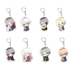 Llavero de acrílico de <span class=keywords><strong>Anime</strong></span> Fruits Basket, colgante de Kyo Sohma, <span class=keywords><strong>Yuki</strong></span> Sohma, Tohru, para bolso, coche, teléfono móvil, regalos - Product Image 1