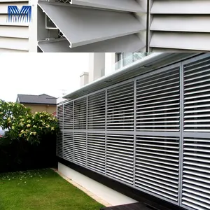 Volet roulant de plantation de fenêtre en aluminium, moteur de pergola perlée, stores, stores, volets