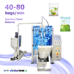 Máquina de Envasado VFFS de Acero Inoxidable 304, Solución de Envasado para Agua de Coco, Salsa de Tomate y Mantequilla de Maní - Product Image 1
