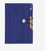 Cuaderno con Aspecto de Madera Personalizado con Notas Adhesivas y Banderitas, Juego de Regalo Promocional con Logotipo, Venta al Por Mayor