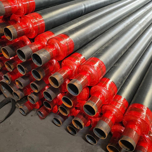 ASTM A106 <span class=keywords><strong>A53</strong></span> <span class=keywords><strong>erw</strong></span> hàn ống thép cách nhiệt Polyurethane đúc sẵn để chôn trực tiếp dưới lòng đất - Product Image 6