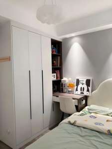 Fabricant de meubles sur mesure Meubles de chambre à coucher Armoire moderne modulaire en bois Design Garde-robe de chambre Style minimaliste - Product Image 6