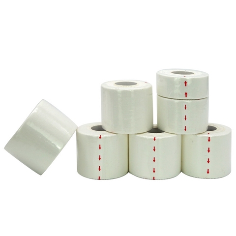 Hypoallergenic Sports Tape Wrist and Ankle Protection White Protective Cotton Fixed Adhesive Tape Serrated Cotton Sports Tape