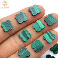 Vente en gros de pierre de malachite naturelle agate pierre de trèfle à quatre feuilles pierre précieuse