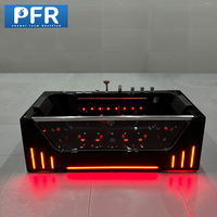 Baignoire Spa Moderne PFR avec Jets en Acrylique, Chauffage Intégré, Douchette et Robinet de Vidange pour Salle de Bain