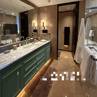 Ensemble de salle de bain moderne complet, meubles de salle de bain de luxe, vasques doubles modernes, 72 pouces