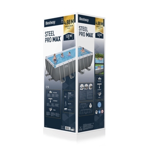 <span class=keywords><strong>Piscina</strong></span> Bestway 56670 Power Steel Frame, rectangular grande, sobre el suelo, de 4.88*<span class=keywords><strong>2.44</strong></span>*1.22m - Product Image 5
