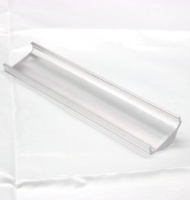 Diffuseur de lumière linéaire pour bande LED, en PMMA, lentille en PC, double concave, givré, garantie 3 ans