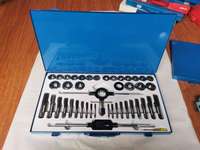 Kit de 40 pièces de tarauds et filières métriques M3-M12 en acier allié, outils de filetage manuel interne et externe industriels avec mallette, fabricant OEM