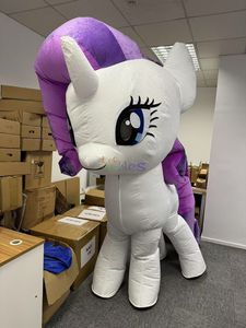 सुंदर रूप से घोड़े की शुभंकर सूट कार्टून चरित्र, वयस्कों के लिए छोटे पोनी शुभंकर पोशाक - Product Image 6